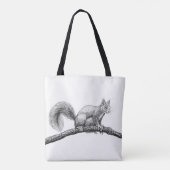 Tote Bag Dessin d'écureuil (Dos)