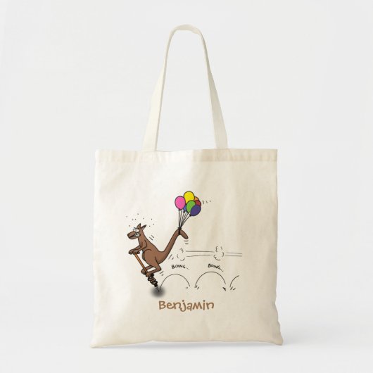 Tote Bag Dessin d'humour australien kangourou (Devant)