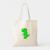 Tote Bag Dessin Dinosaure Vert (Dos)