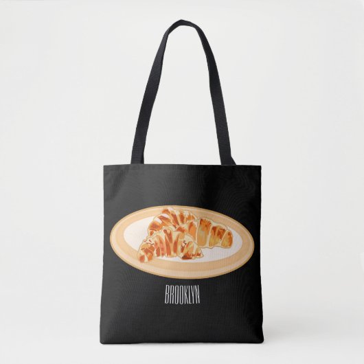 Tote Bag Dessin du Croissant (Devant)