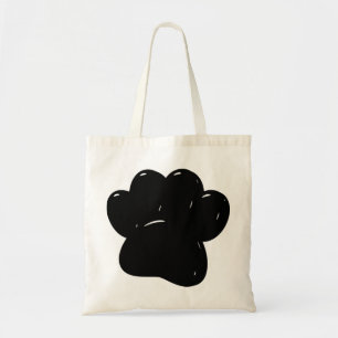 Tote Bag Dessin Empreinte de patte de chien brillant