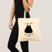Tote Bag Dessin Fluit You Black Cat (Devant (produit))