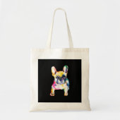 Tote Bag Dessin Français Bulldog original aquarelle (Devant)