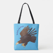 Tote Bag dessin humoristique d'aigle royal (Dos)