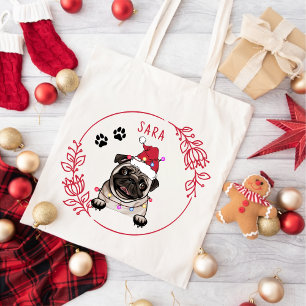 Tote Bag Dessin personnalisé à la main du chien taureau bri