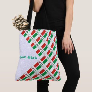 Tote Bag Dessin personnalisé de l'héritage du drapeau itali