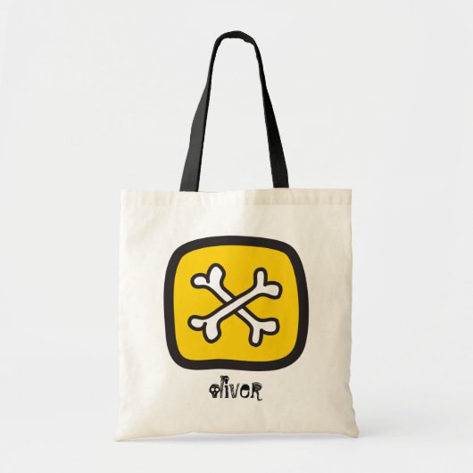 Tote Bag Dessin Pirate Skull & Bone Kid's Halloween Party (Devant)