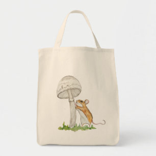 Tote Bag Dessin réaliste d'une souris et d'une mushr de cha