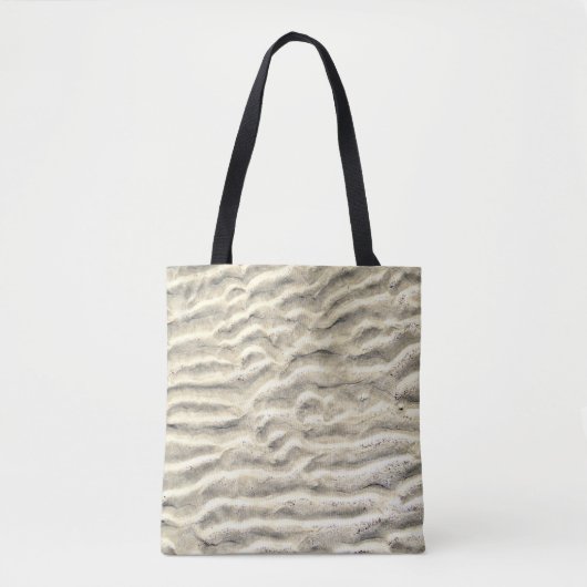 Tote Bag Dessiné dans le sable sur un (Devant)