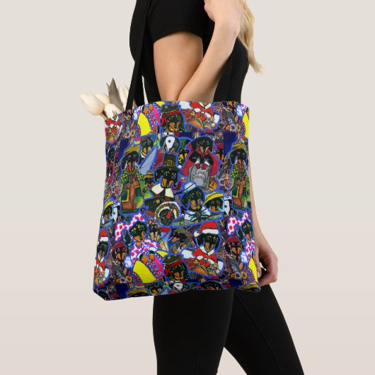 Tote Bag Dessins animés de teckel (De près)