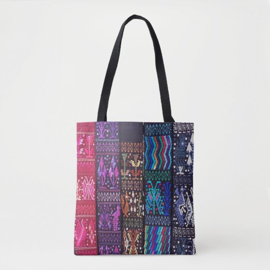 Tote Bag Dessins textiles guatémaltèques (Devant)