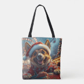 Tote Bag Dessous de verre roulette de chien Malinois belge  (Dos)