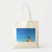 Tote Bag Dessus de Stupa bouddhiste avec des drapeaux de (Devant)