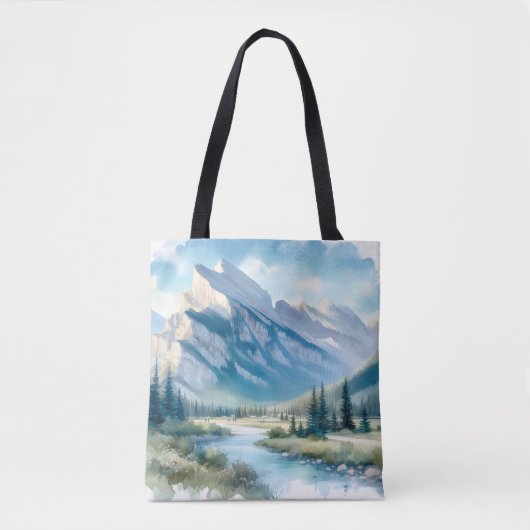 Tote Bag Destination de l'anniversaire Mariage de Mountain (Devant)