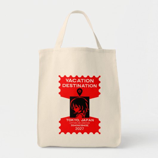 Tote Bag Destination Japon Vacances (Devant)