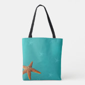 Tote Bag Destination plage mariage bienvenue étoile bleue (Dos)