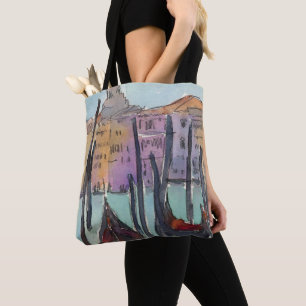 Tote Bag Destinations deux gondoles dans le croquis de