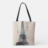 Tote Bag Destinations | Lettres De La Tour Eiffel (Dos)