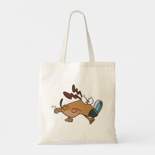 Tote Bag Détecteur de chien avec verre grossissant (Dos)