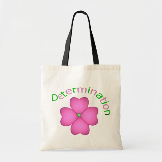 Tote Bag Détermination inspirée de fleur (Devant)