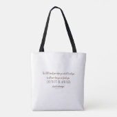 Tote Bag Deuteronomy 31 Do Not Be Afraid, Floral Borders (Dos)