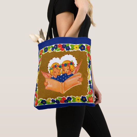 Tote Bag deux anges chantant (De près)