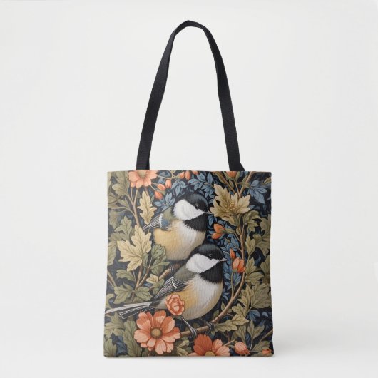 Tote Bag Deux Beaux Pickadee Noirs (Devant)