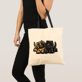 Tote Bag Deux Cairn Terriers (Devant (produit))