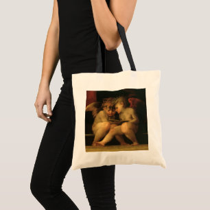 Tote Bag Deux Cherubs Lecture par Rosso Fiorentino, Angels