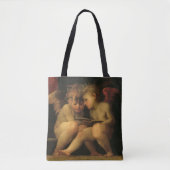 Tote Bag Deux Cherubs Lecture par Rosso Fiorentino, Angels (Devant)