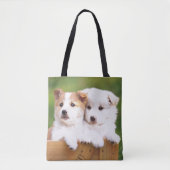 Tote Bag Deux chiots (Devant)