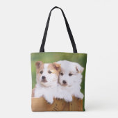 Tote Bag Deux chiots (Dos)