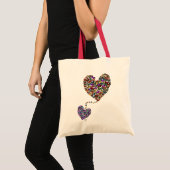 Tote Bag Deux Coeurs papillons (Devant (produit))