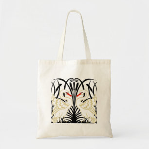 Tote Bag Deux cygnes rouges à bec