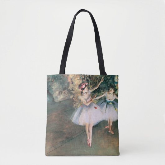 Tote Bag Deux danseurs sur scène par Edgar Degas, Art Vinta (Devant)