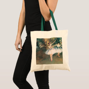 Tote Bag Deux danseuses sur une scène par Edgar Degas, Art 