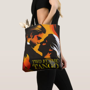 Tote Bag Deux flammes Tango "couverture d'aluminium" Fourre
