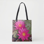Tote Bag Deux Lys D'Eau Rose (Devant)