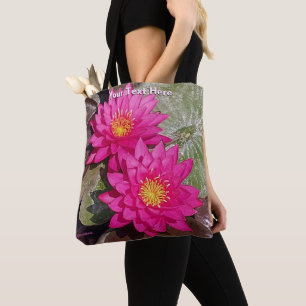 Tote Bag Deux Lys D'Eau Rose