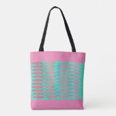 Tote Bag Deux modèles rose bleu tacheté (Dos)