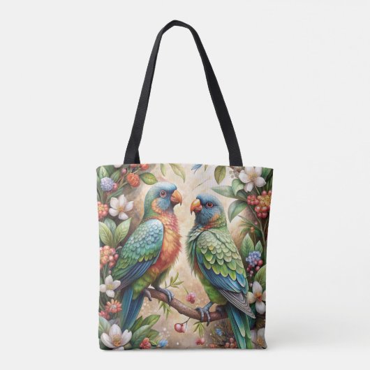 Tote Bag Deux perroquets (Dos)