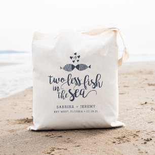 Tote Bag Deux si par mer Faveur de mariage