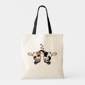 Tote Bag Deux vaches Moo (Dos)