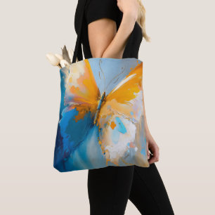 Tote Bag Devenir Lumière – Papillon Abstrait en Mouvement