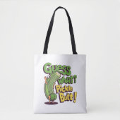 Tote Bag Devinez quoi_ Fessier de cornichon ! Drôle de conc (Devant)