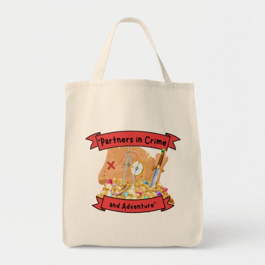 Tote Bag devis de carte pirate (Devant)