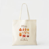 Tote Bag Devis de congés d'automne (Devant)