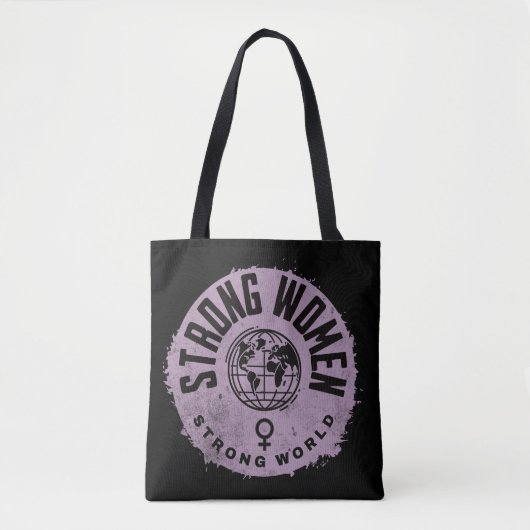 Tote Bag Devis fort pour femmes inspirationnel (Devant)