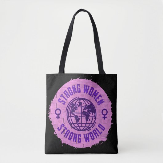 Tote Bag Devis fort pour femmes inspirationnel (Devant)