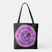 Tote Bag Devis fort pour femmes inspirationnel (Dos)